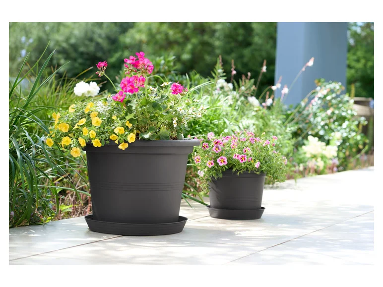 PARKSIDE® Pot à plantes avec soucoupe. 28 cm