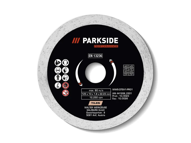 PARKSIDE PERFORMANCE® Disque à tronçonner. Ø 125 mm
