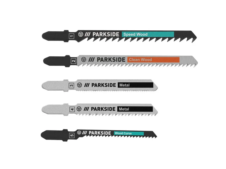 PARKSIDE® Lames de scie sauteuse PSTZ 3 A1. 5 pièces