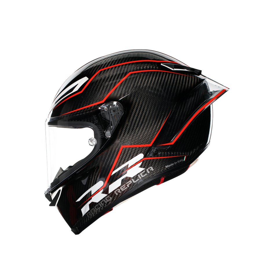 PISTA GP RR PERFORMANTE CARBON/RED - MOTORBIKE FULL FACE HELMET E2206 DOT