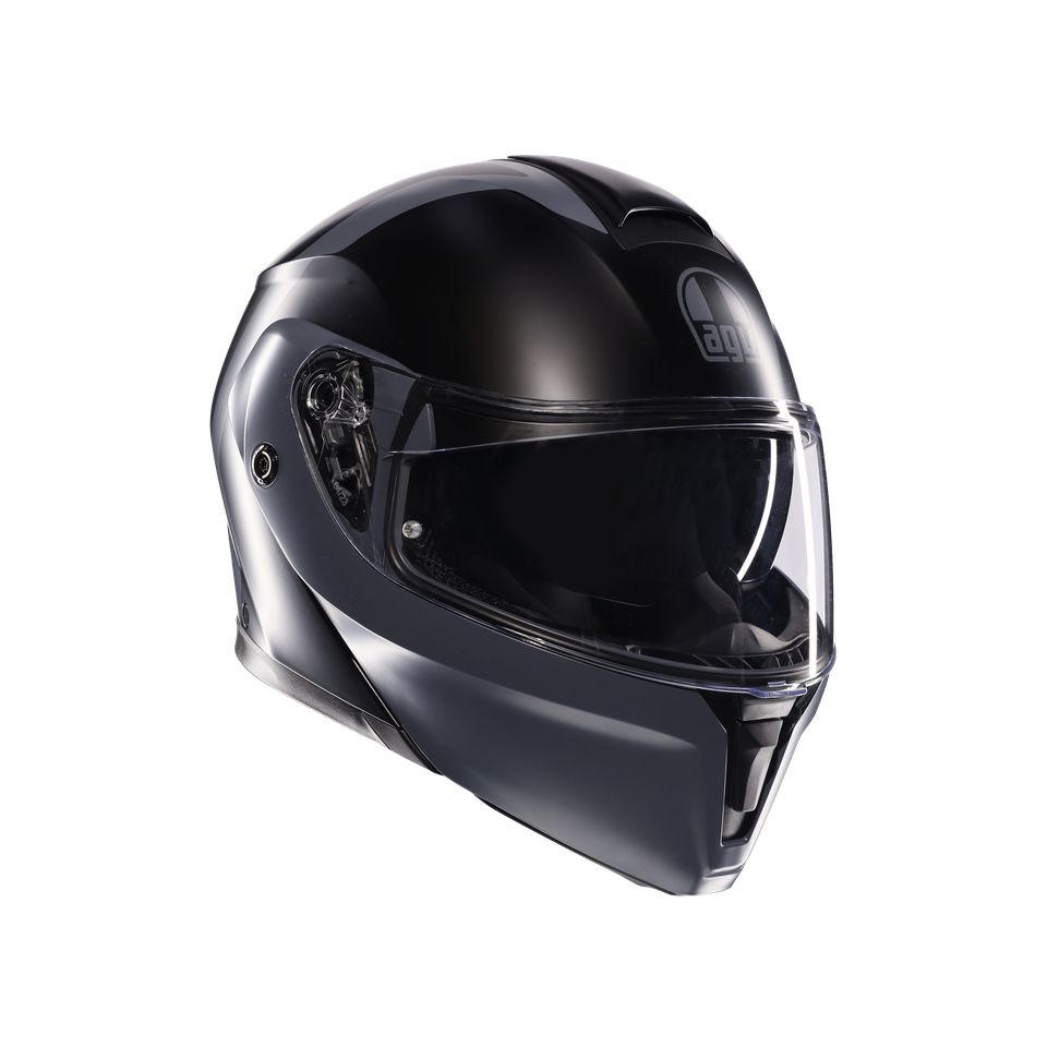 STREETMODULAR RESIA MATT BLACK/GREY - MOTORBIKE FLIP UP HELMET E2206
