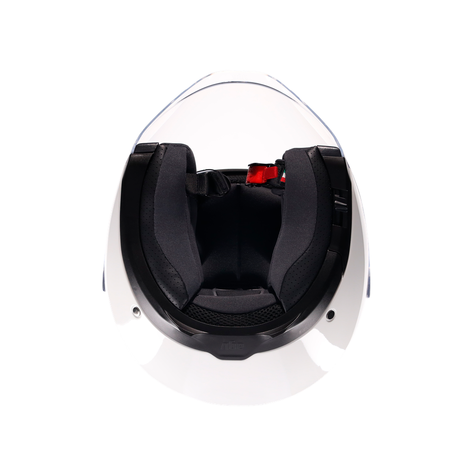 IRIDES MONO MATERIA WHITE - MOTORBIKE OPEN FACE HELMET E2206