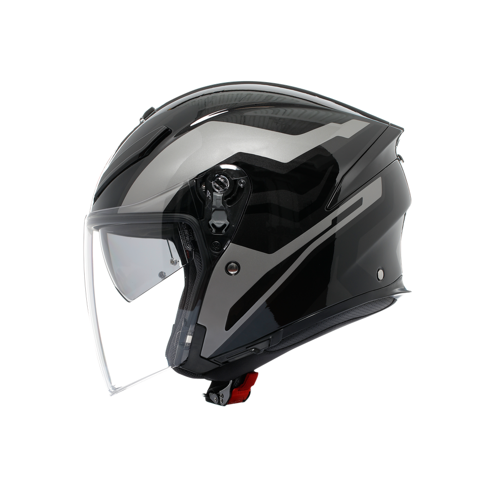 K5 JET EVO TUNE GREY/BLACK - MOTORBIKE OPEN FACE HELMET E2206