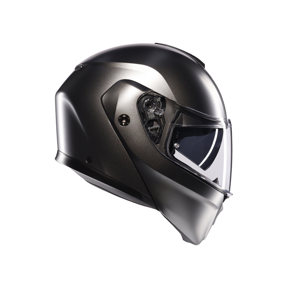 STREETMODULAR MONO MATT ASFALTO GREY - MOTORBIKE FLIP UP HELMET E2206