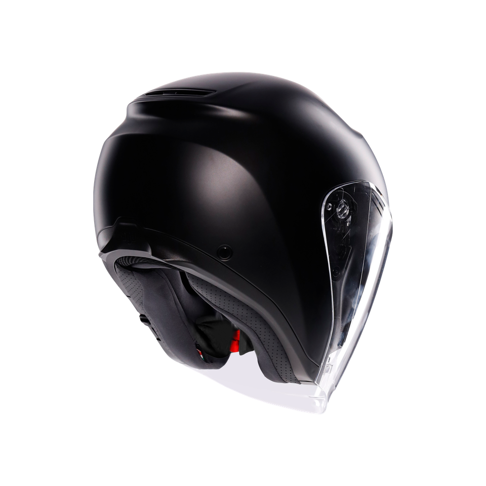 IRIDES MONO MATT BLACK - MOTORBIKE OPEN FACE HELMET E2206