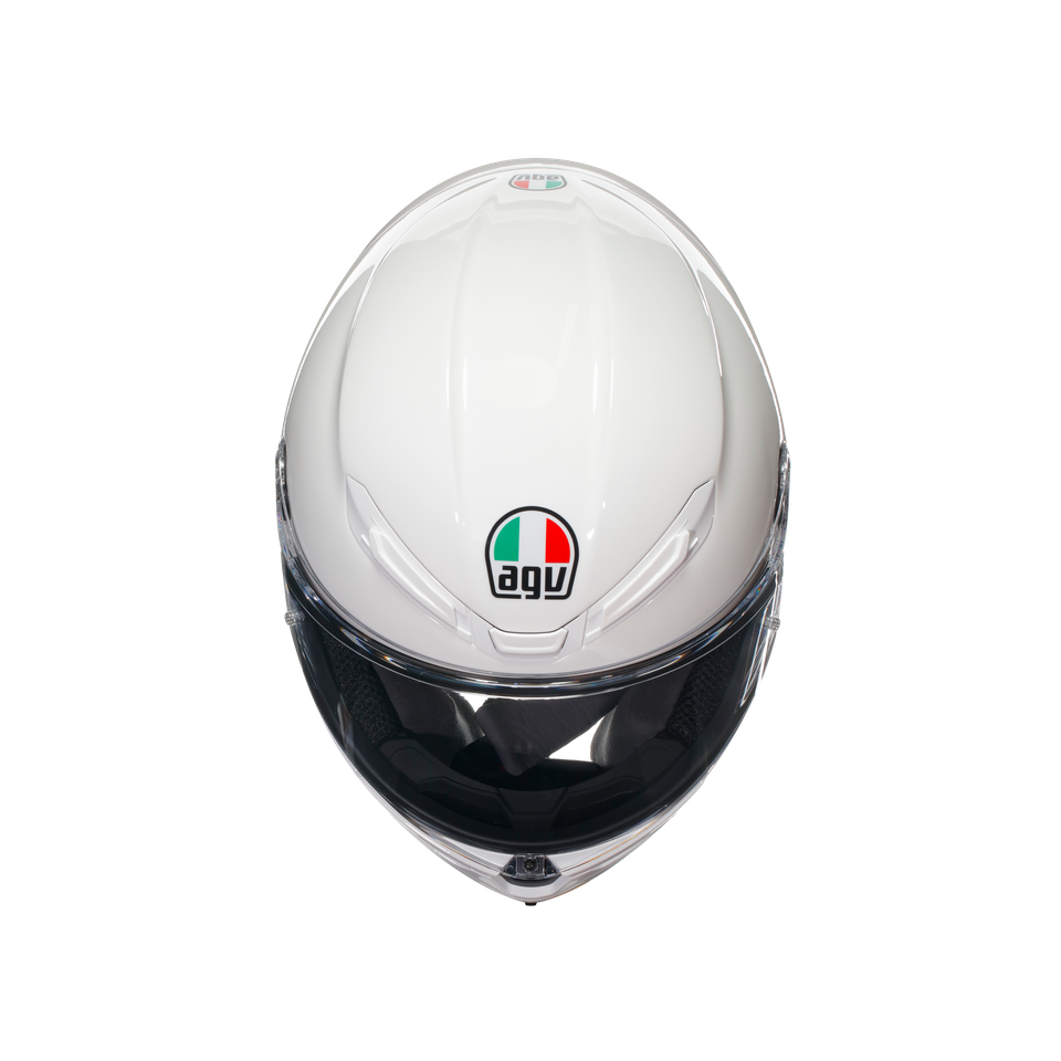 K6 S WHITE - MOTORBIKE FULL FACE HELMET E2206
