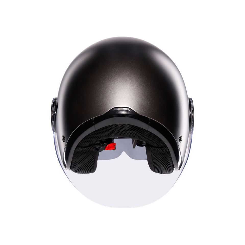 ETERES MONO MATT ASFALTO GREY - MOTORBIKE OPEN FACE HELMET E2206