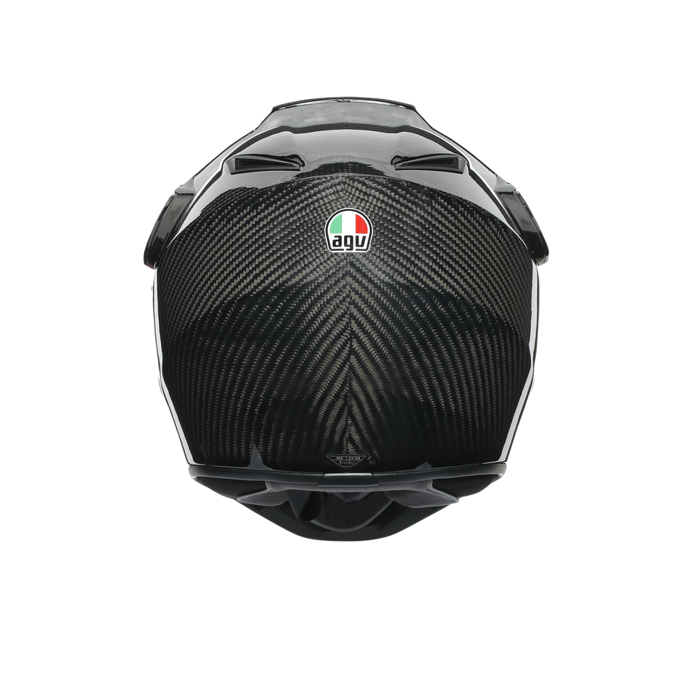 AX9 MONO GLOSSY CARBON - MOTORBIKE FULL FACE HELMET E2206