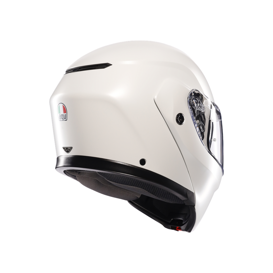 STREETMODULAR MONO MATT BLACK MATERIA WHITE - MOTORBIKE FLIP UP HELMET E2206