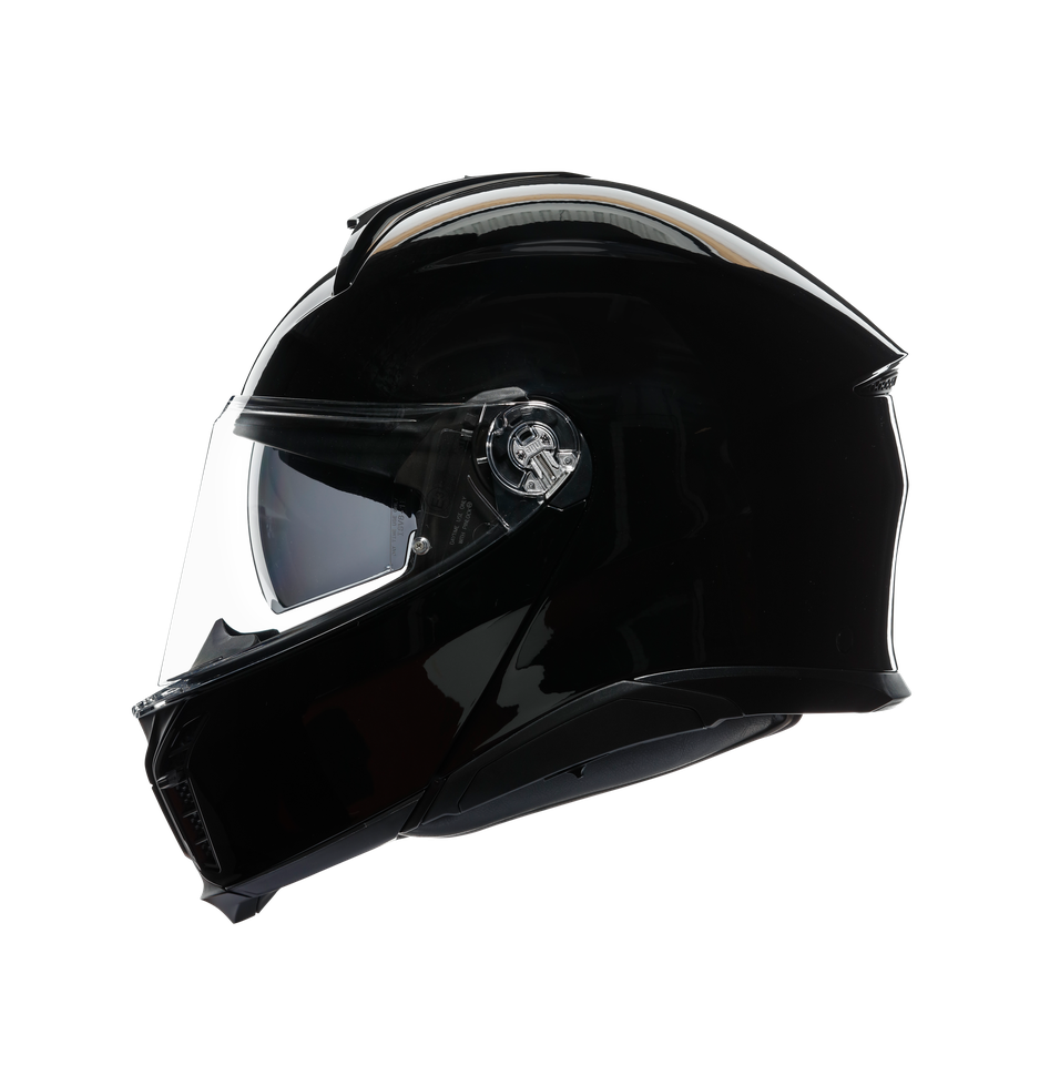 TOURMODULAR BLACK - MOTORBIKE FLIP UP HELMET E2206