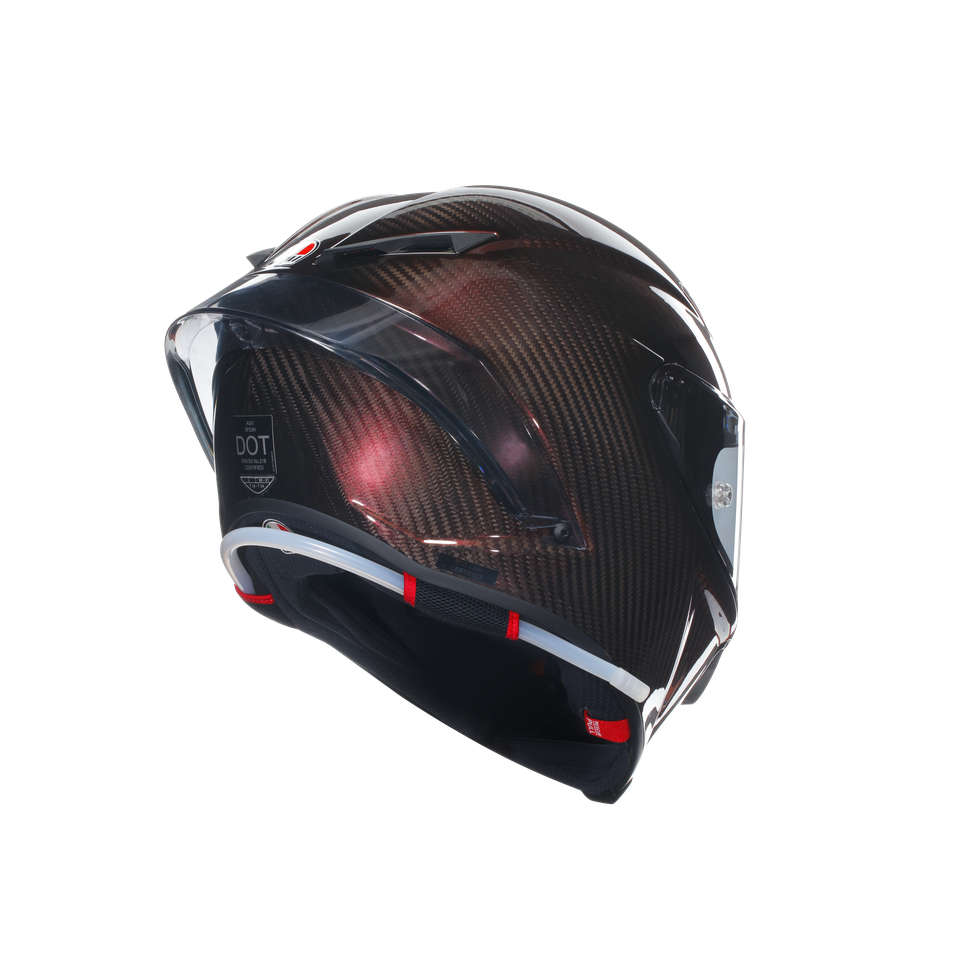 PISTA GP RR MONO RED CARBON - MOTORBIKE FULL FACE HELMET E2206 DOT