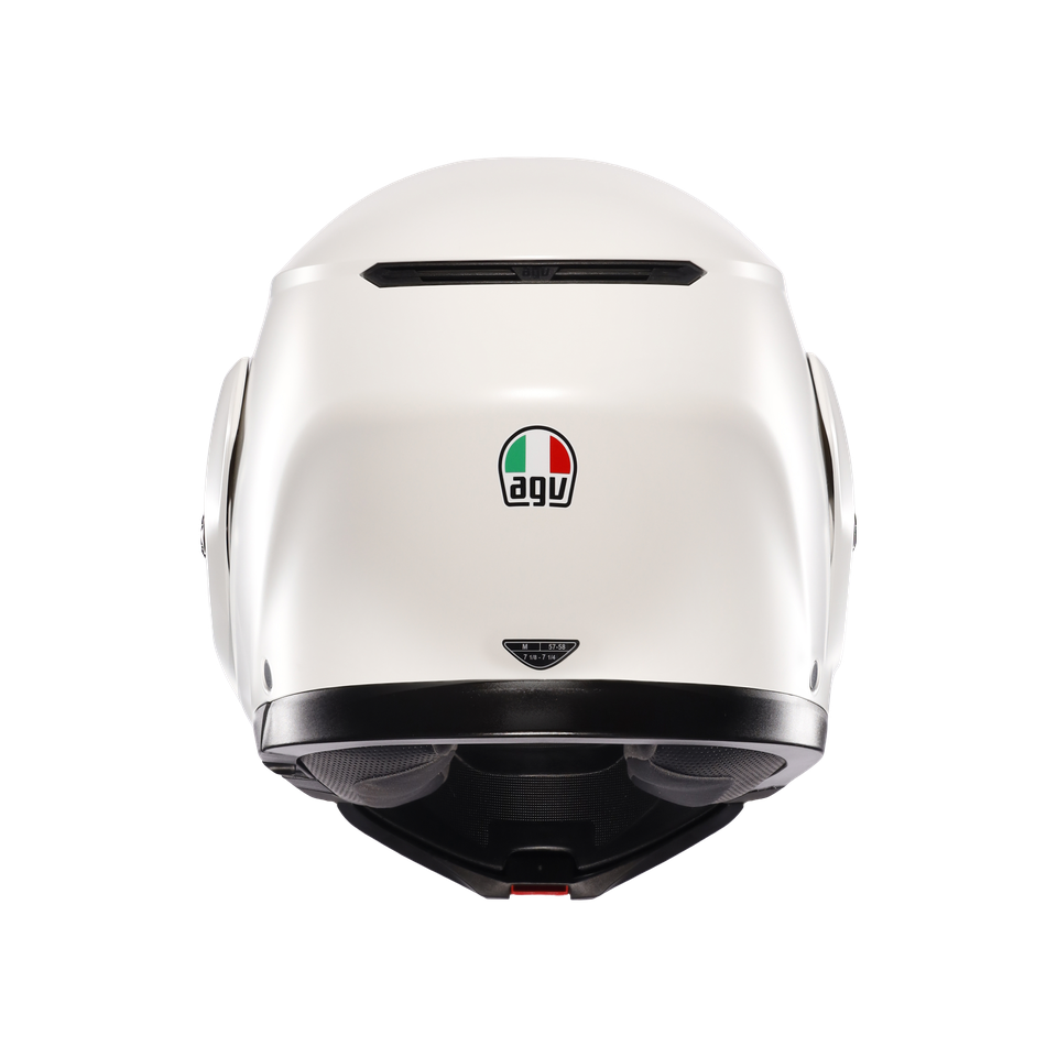 STREETMODULAR MONO MATT BLACK MATERIA WHITE - MOTORBIKE FLIP UP HELMET E2206