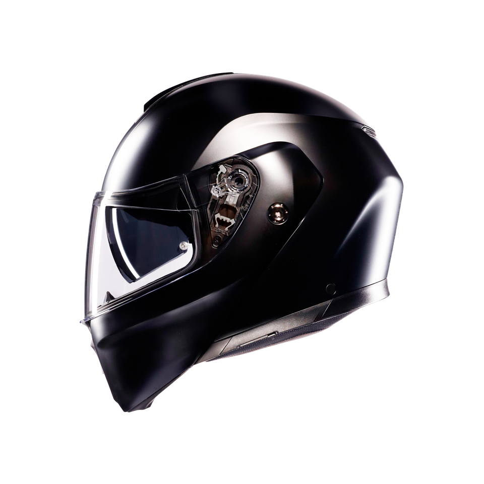STREETMODULAR MONO MATT BLACK - MOTORBIKE FLIP UP HELMET E2206