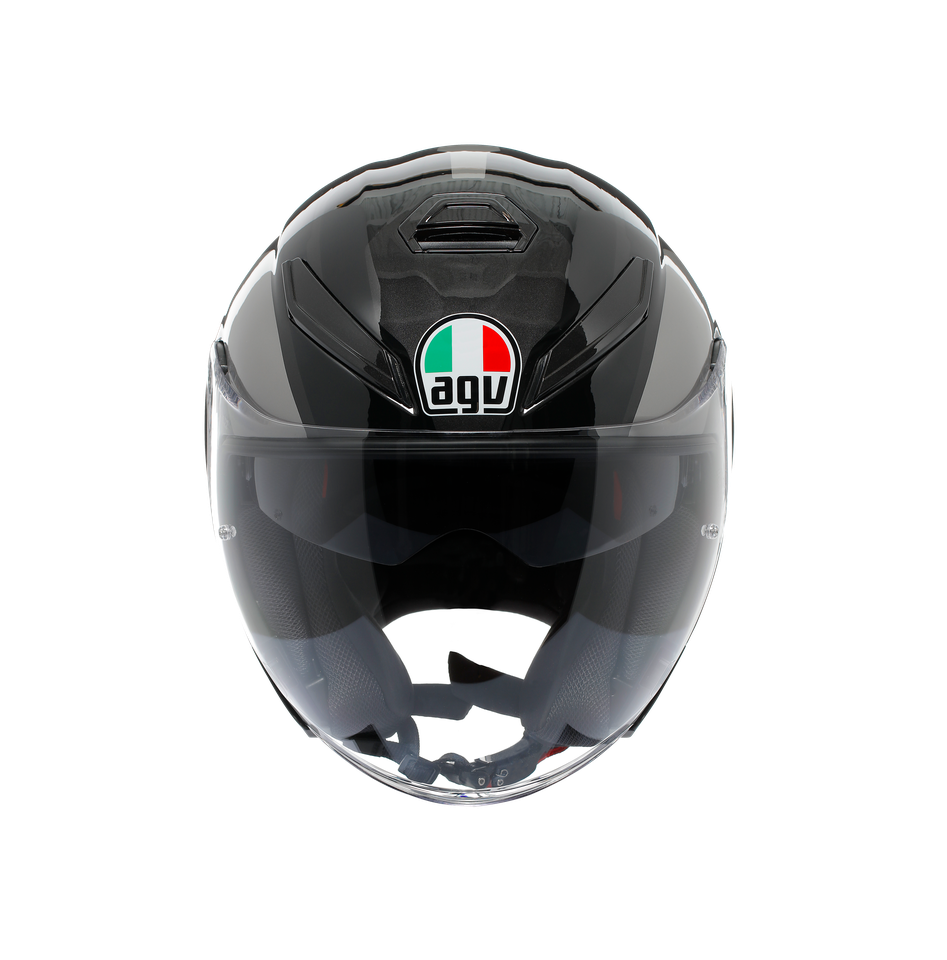 K5 JET EVO TUNE GREY/BLACK - MOTORBIKE OPEN FACE HELMET E2206