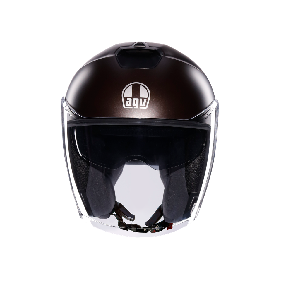 IRIDES MONO MATT PREGIATO BRONZE - MOTORBIKE OPEN FACE HELMET E2206