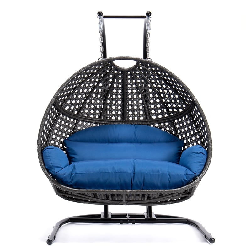 🔥2-Person Wicker Hanging Swing Chair