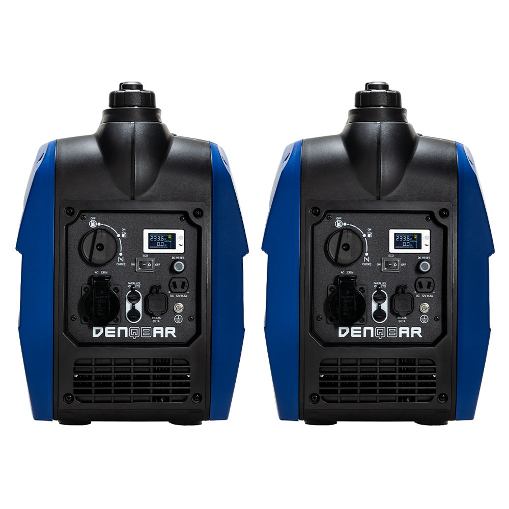 BUNDLE: 2 X 2.1 KW INVERTER GENERATOR DQ-2100 + CABLE FOR PARALLEL CONNECTION