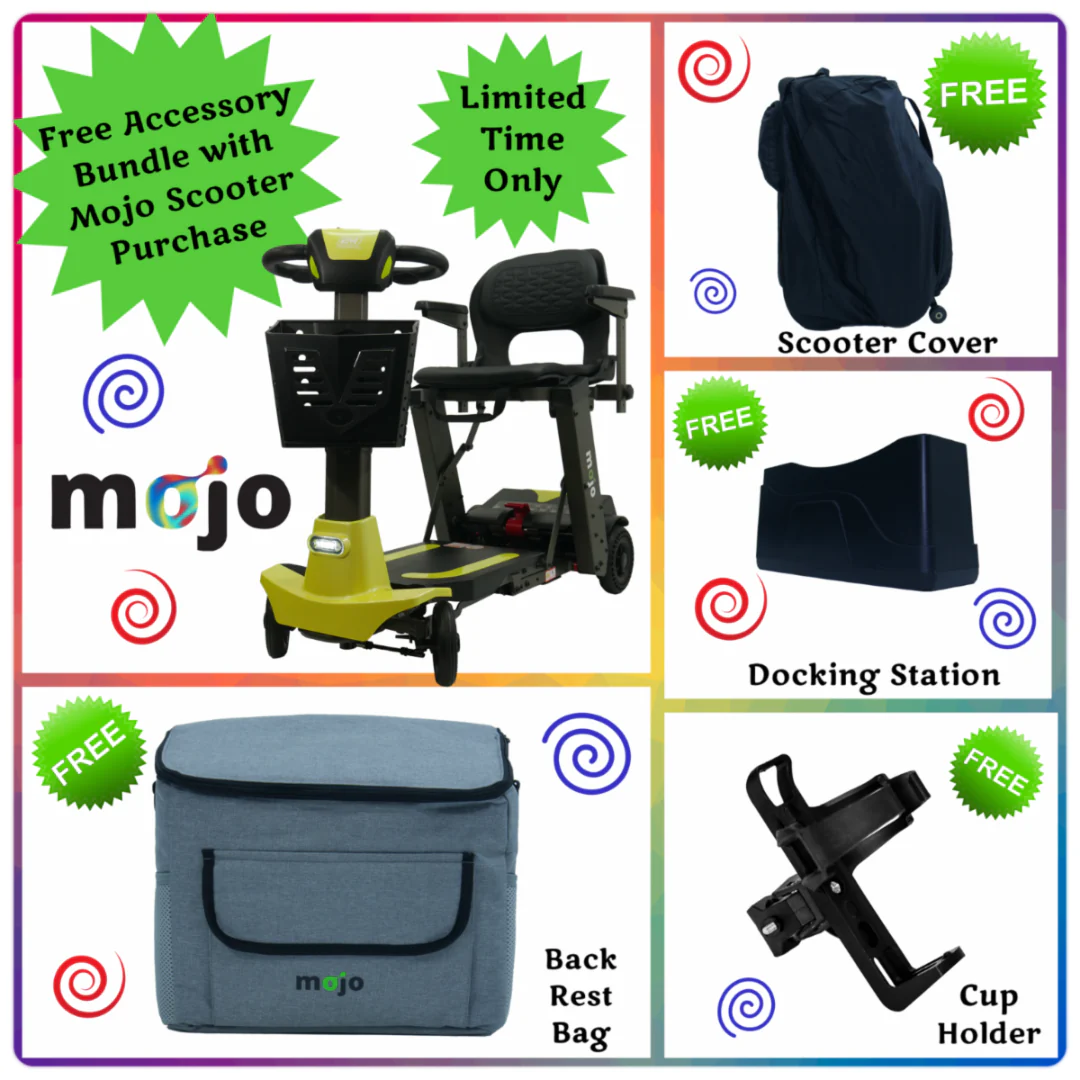 MOJO Lightweight Automatic Folding Travel Scooter - Airline Approved