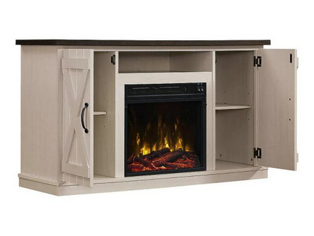 Killian Electric Fireplace Media Console in Two-Tone - 18MM6127-TPG035