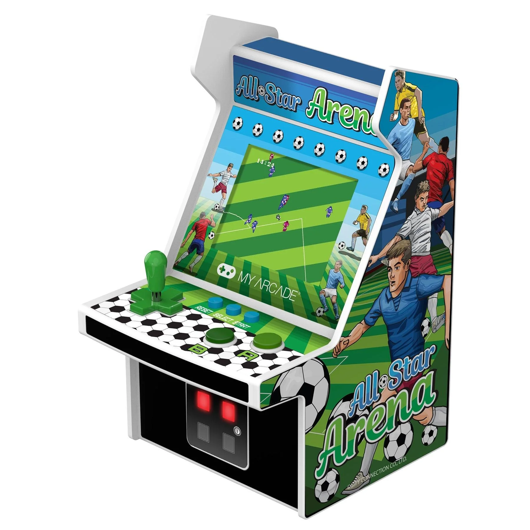 MY ARCADE. MICRO PLAYER 6.75 ALL-STAR ARENA COLLECTIBLE RETRO (307 GAMES IN 1). WHITE