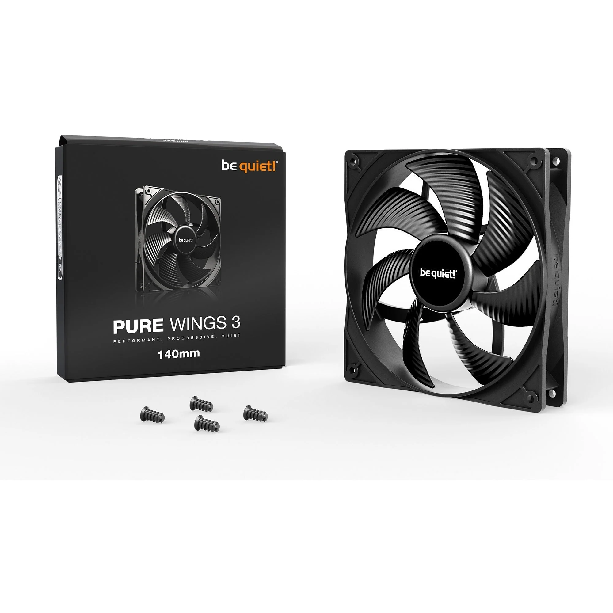 be quiet! Pure Wings 3 140mm. case fan (black)