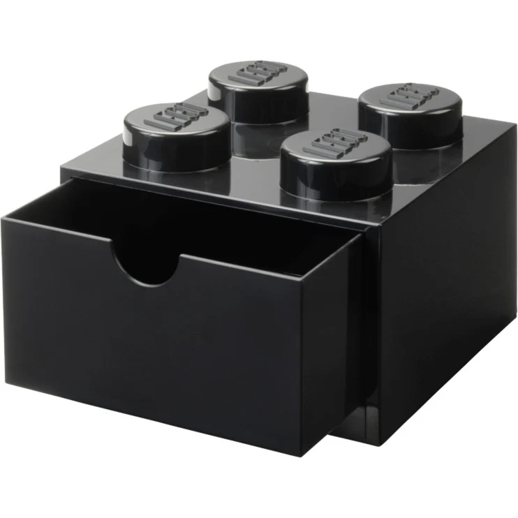 Room Copenhagen LEGO Desk Drawer 4 . storage box (black. knobs)
