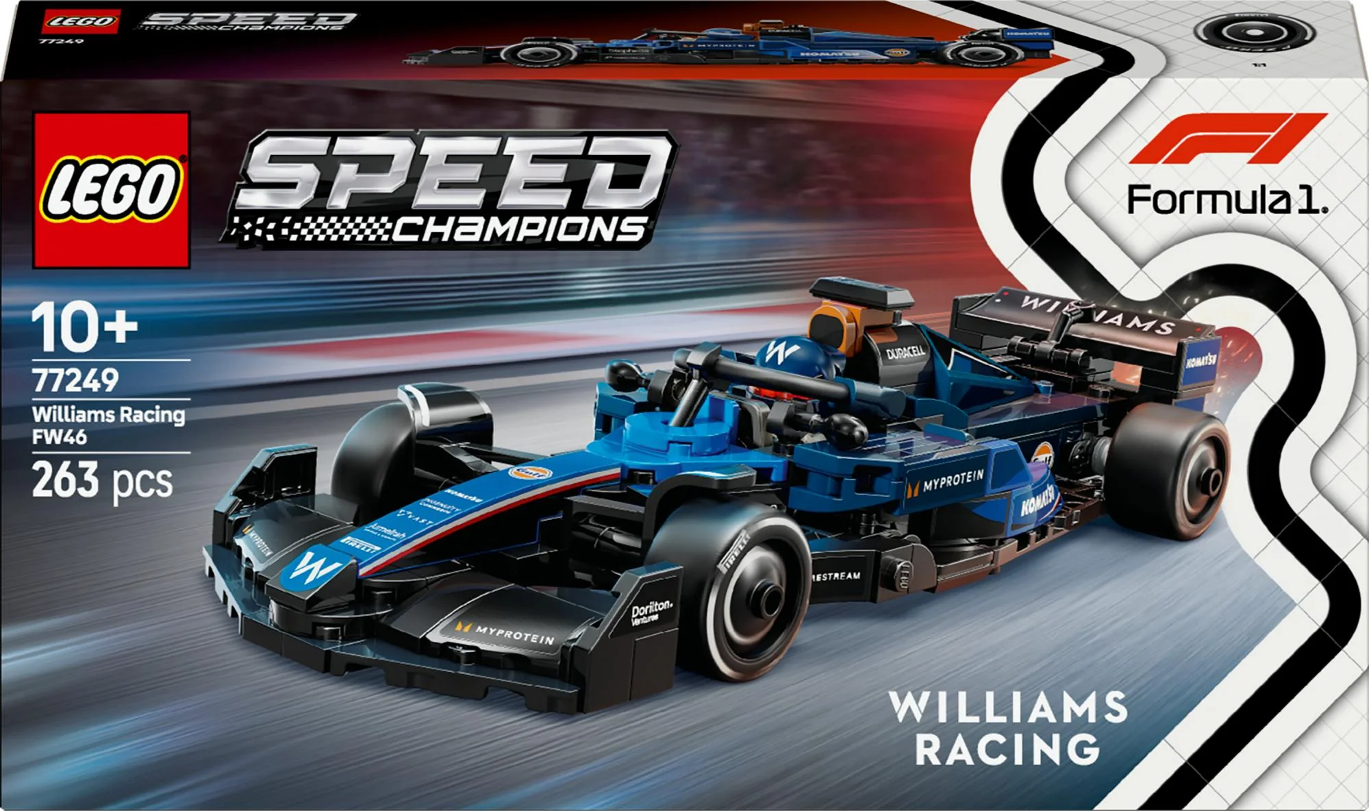LEGO 77249 Speed Champions Williams Racing FW46 F1 Race Car
