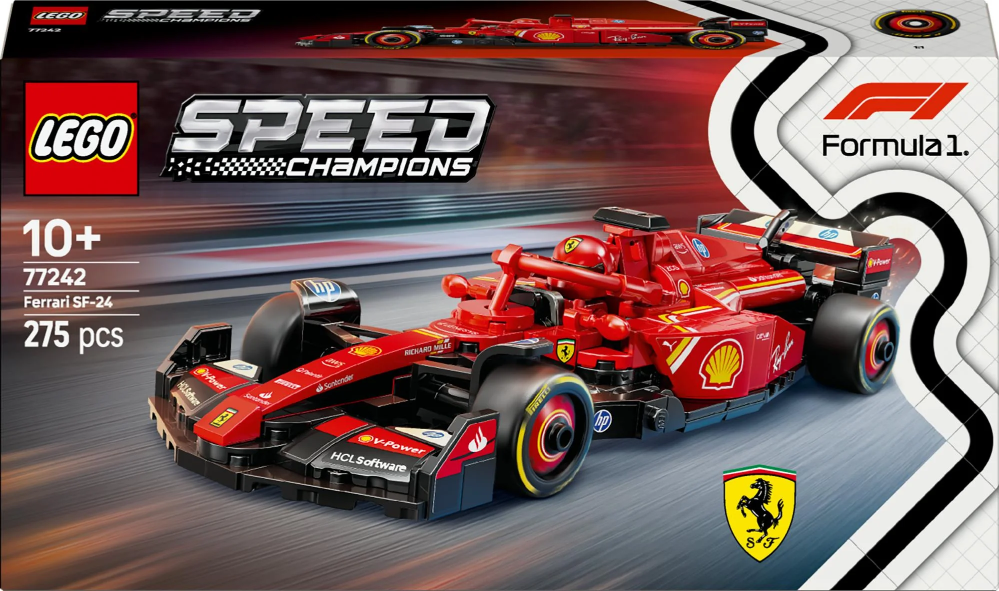 LEGO 77242 Speed Champions Ferrari SF-24 F1 Racing Car