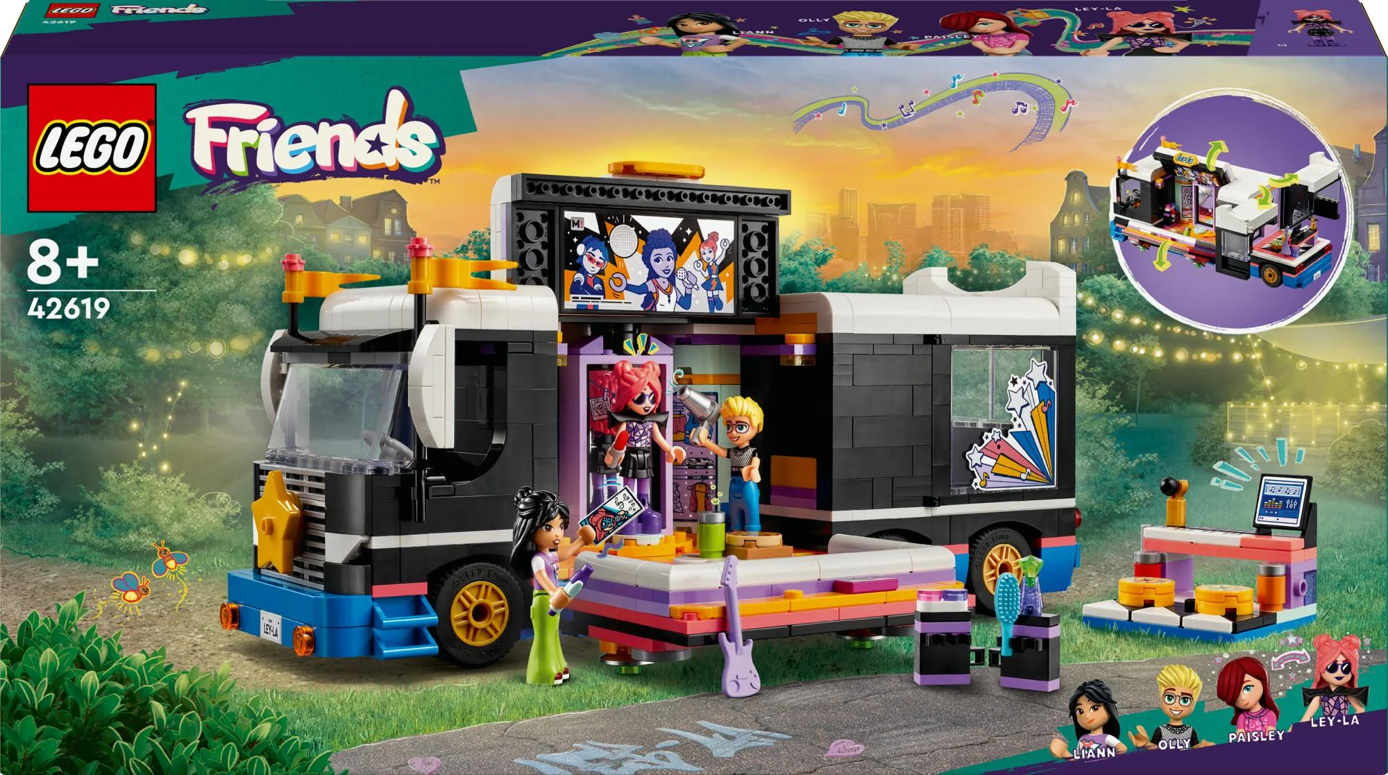 LEGO 42619 Friends Pop Star Tour Bus