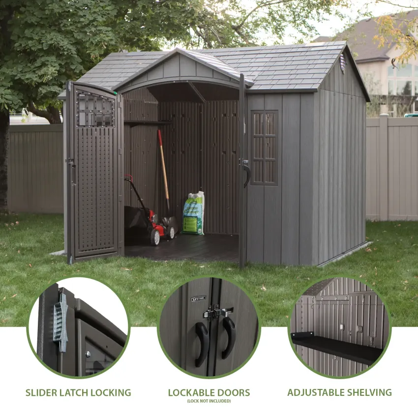 LIFETIME 10 FT. X 8 FT. OUTDOOR STORAGE SHED