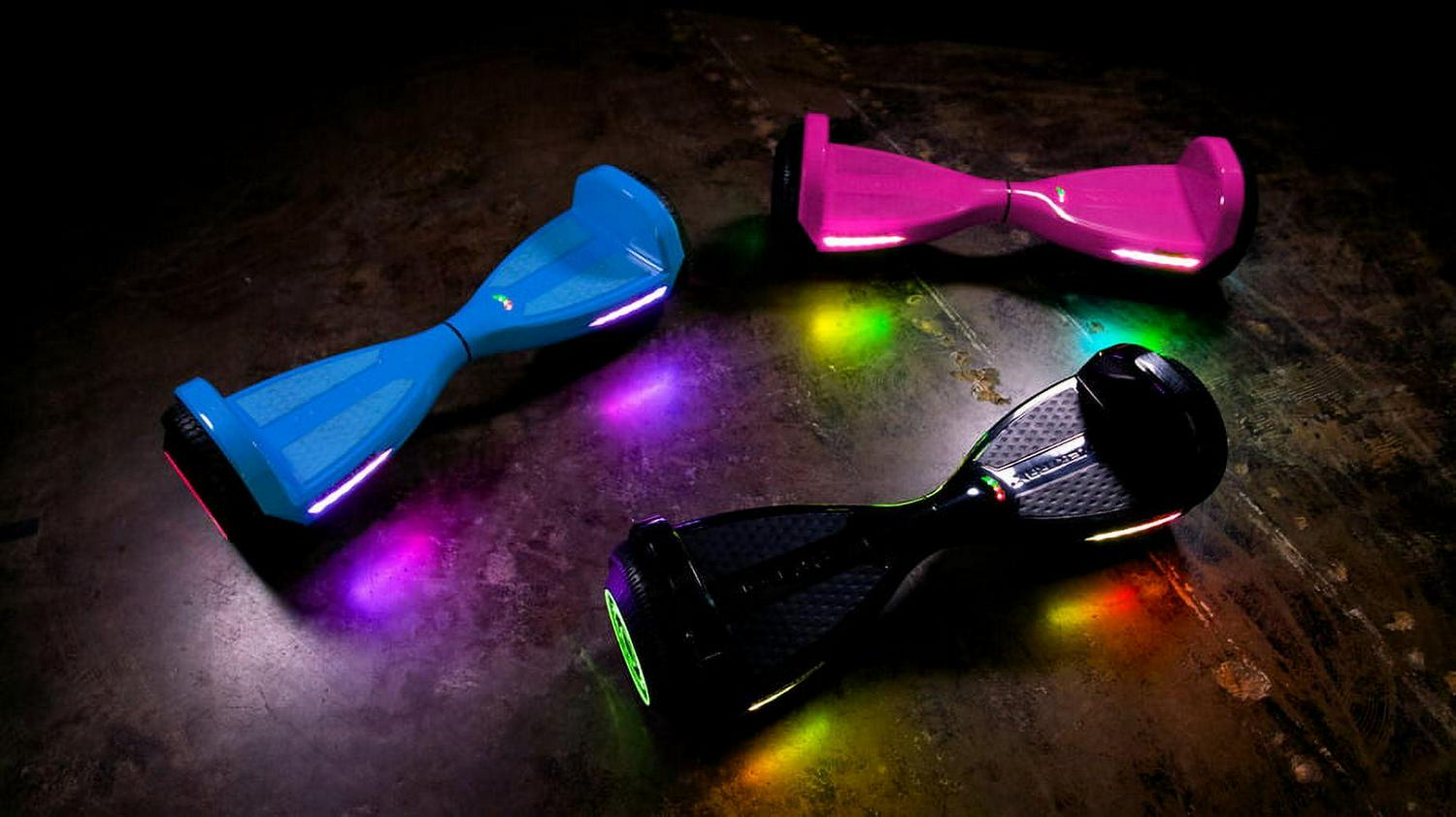 Razor Hovertrax Prizma- Black. Lighted Hoverboard for Child & Teen. up to 9 mph. UL2272 Certified