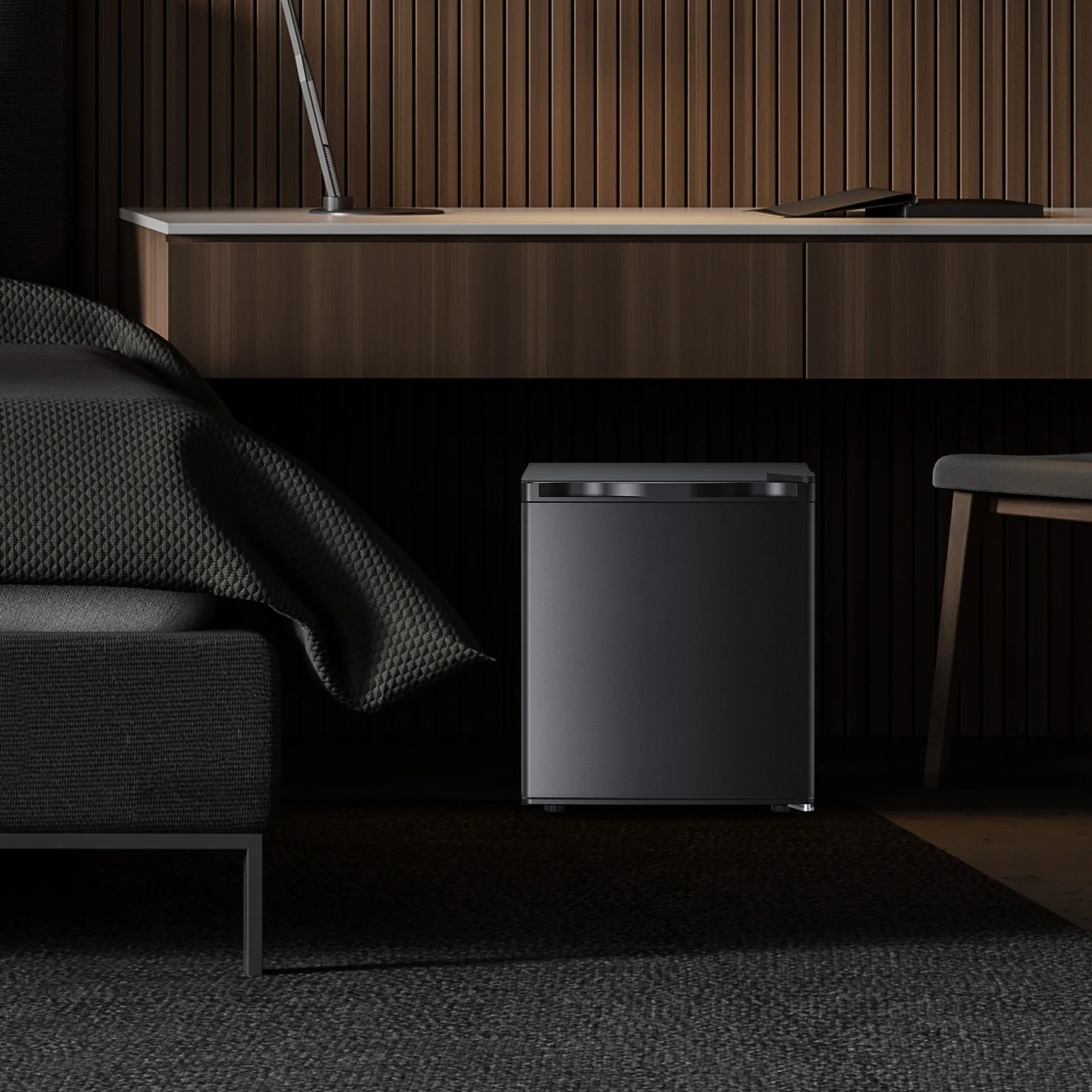 KNDKO 1.2Cu.ft Upright Freezer, Mini Freezer with Reversible Door, Perfect for Home/Office/Dorm, Black