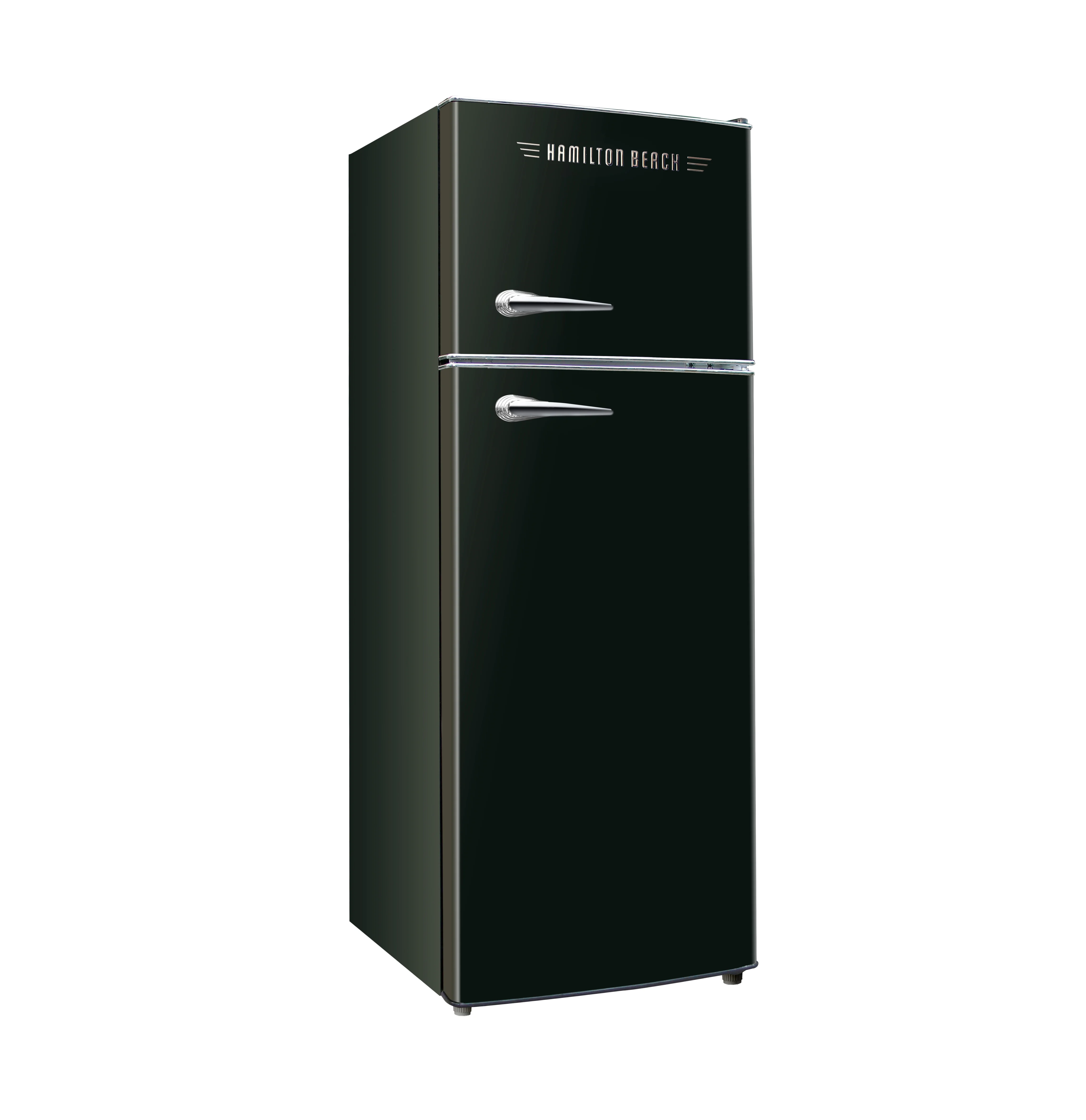 Hamilton Beach 7.5 Cu. Ft. Retro Top Freezer Refrigerator, Black