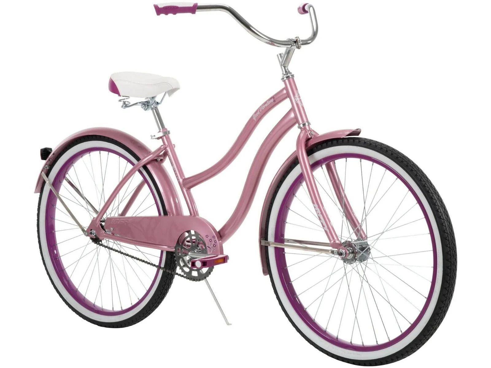 Huffy 26630 26 in. Good Vibrations Womens Cruiser Bike, Pink - One Size