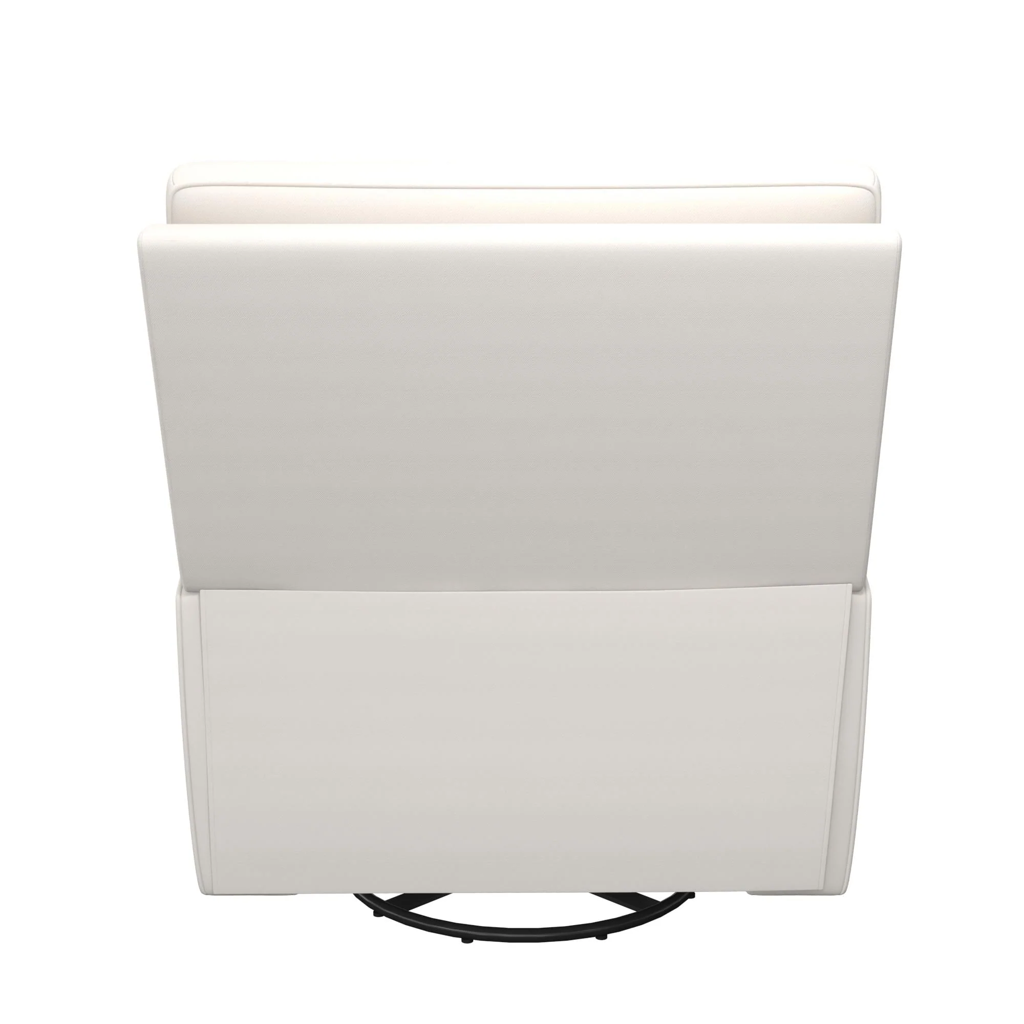 Baby Relax Rylan 4-in-1 Swivel Glider Rocker Recliner Chair, White Linen