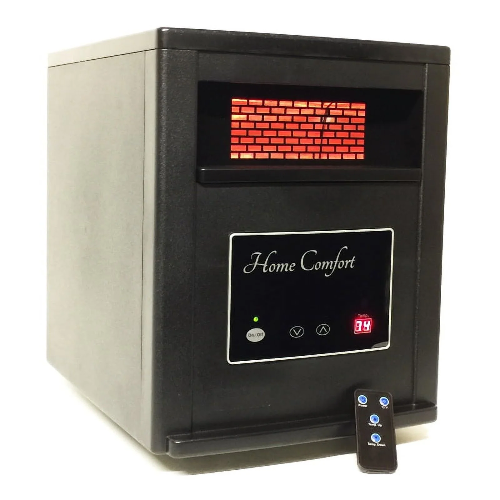Home Comfort 1500 sq. ft. Electric Infrared Portable Heater with Remote 5200 BTU