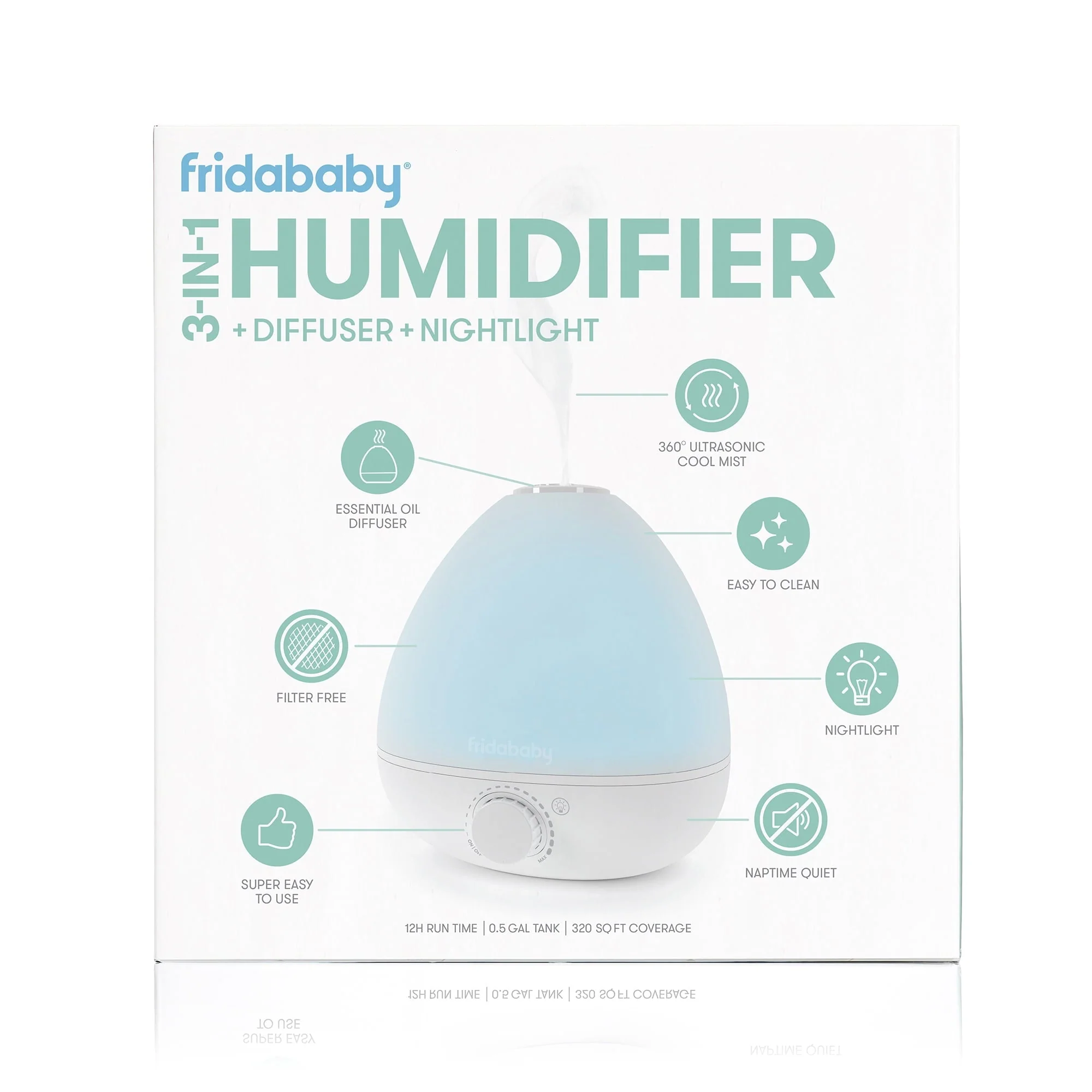Fridababy BreatheFrida 3-in-1 Humidifier, Diffuser and Nightlight