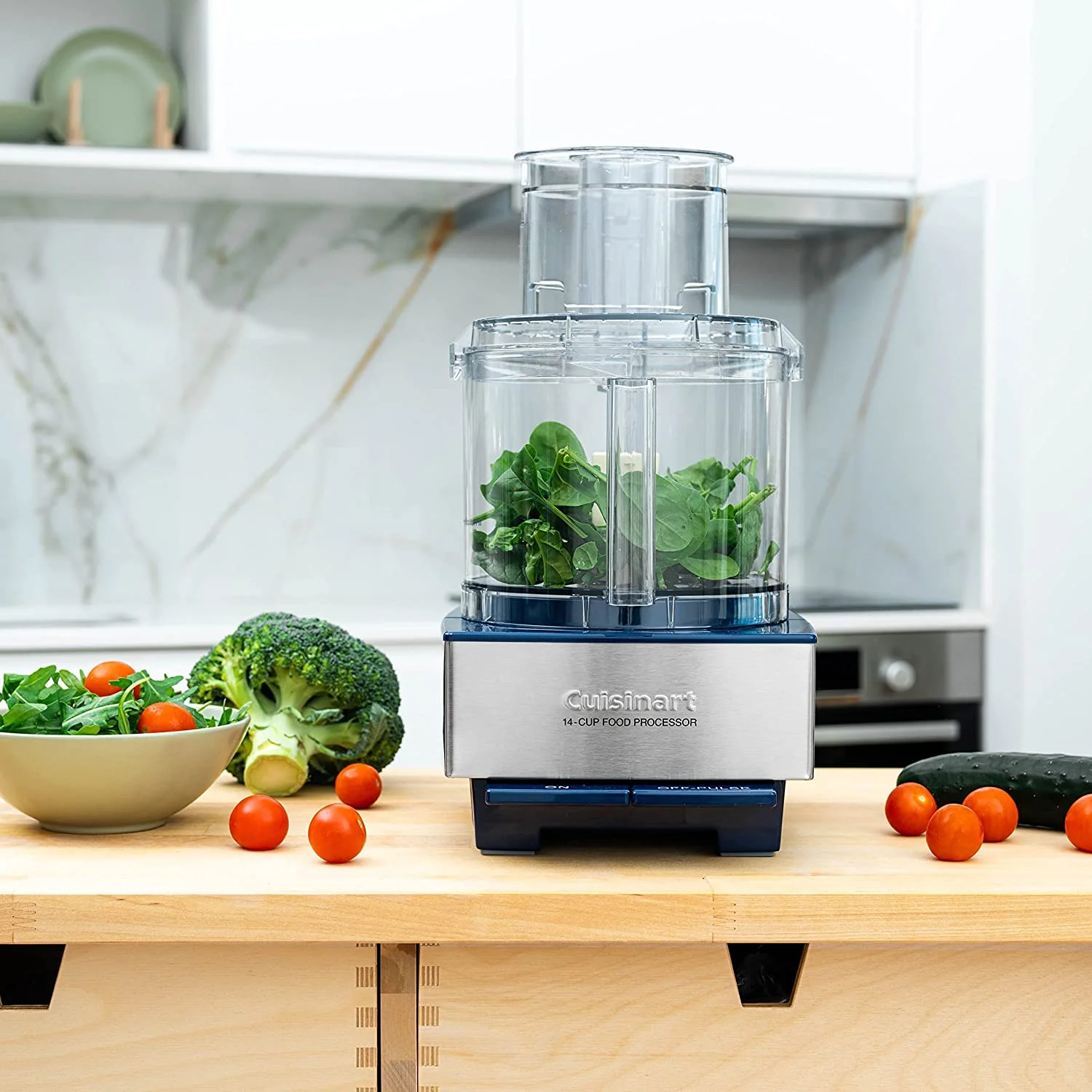 Cuisinart 14BCNYCB 14-Cup Food Processor, Navy