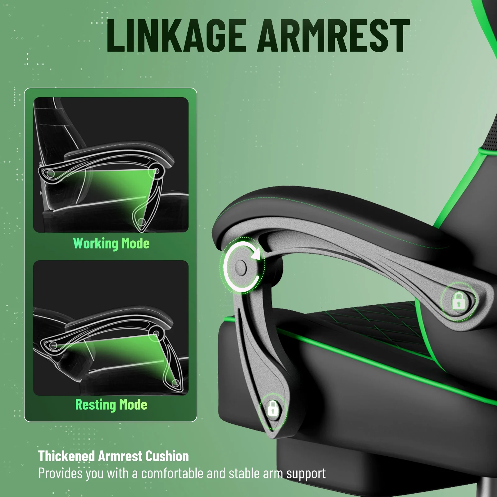 SOONTRANS Gaming Chair for Adults, Velvet Fabric High Back Comfortable Video Game Chair with Footrest and Massage Lumbar Cushion, Racing Computer Desk Chair, Ergonomic Gamer Chair, Black/Grey