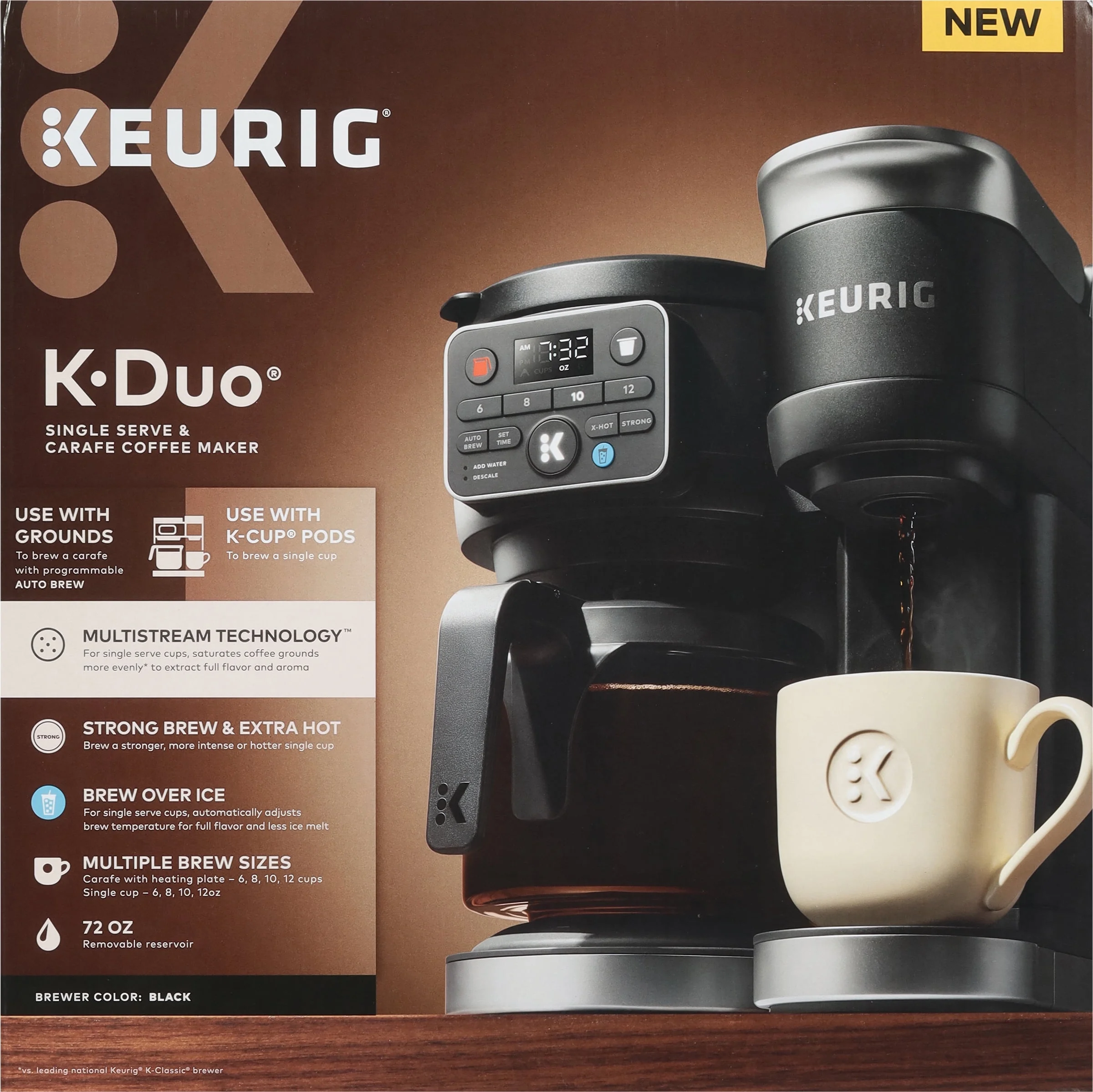 Keurig K-Duo Gen 2 Hot & Iced Single Serve & Carafe Coffee Maker