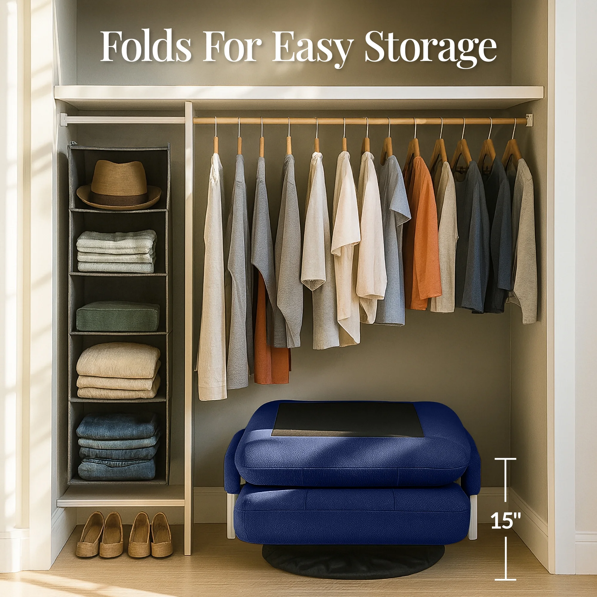 Best Choice Products 360-Degree Swivel Gaming Floor Chair w/ Armrest Handles, Foldable Adjustable Backrest - Black/Red