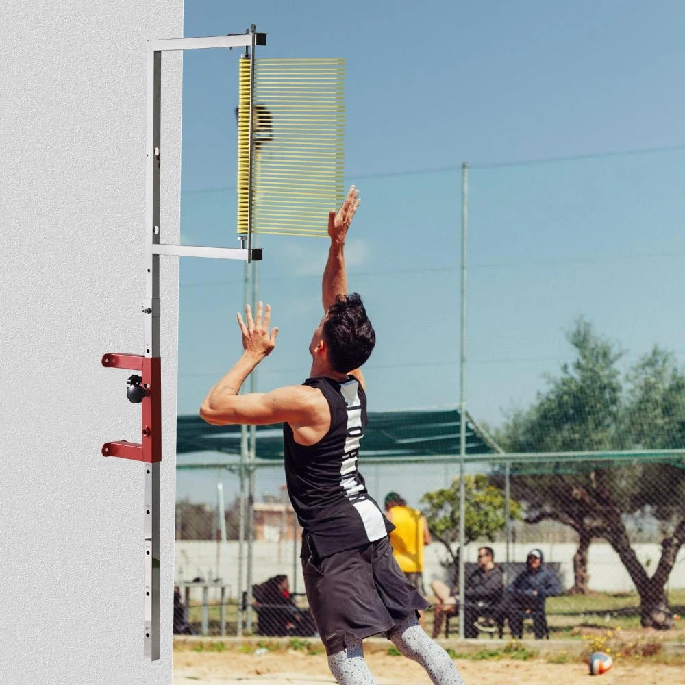 WAASOSCON High Jump Training Equipment 3.9-11.4ft Adjustable Height Vertical Jump Tester Outdoor Use