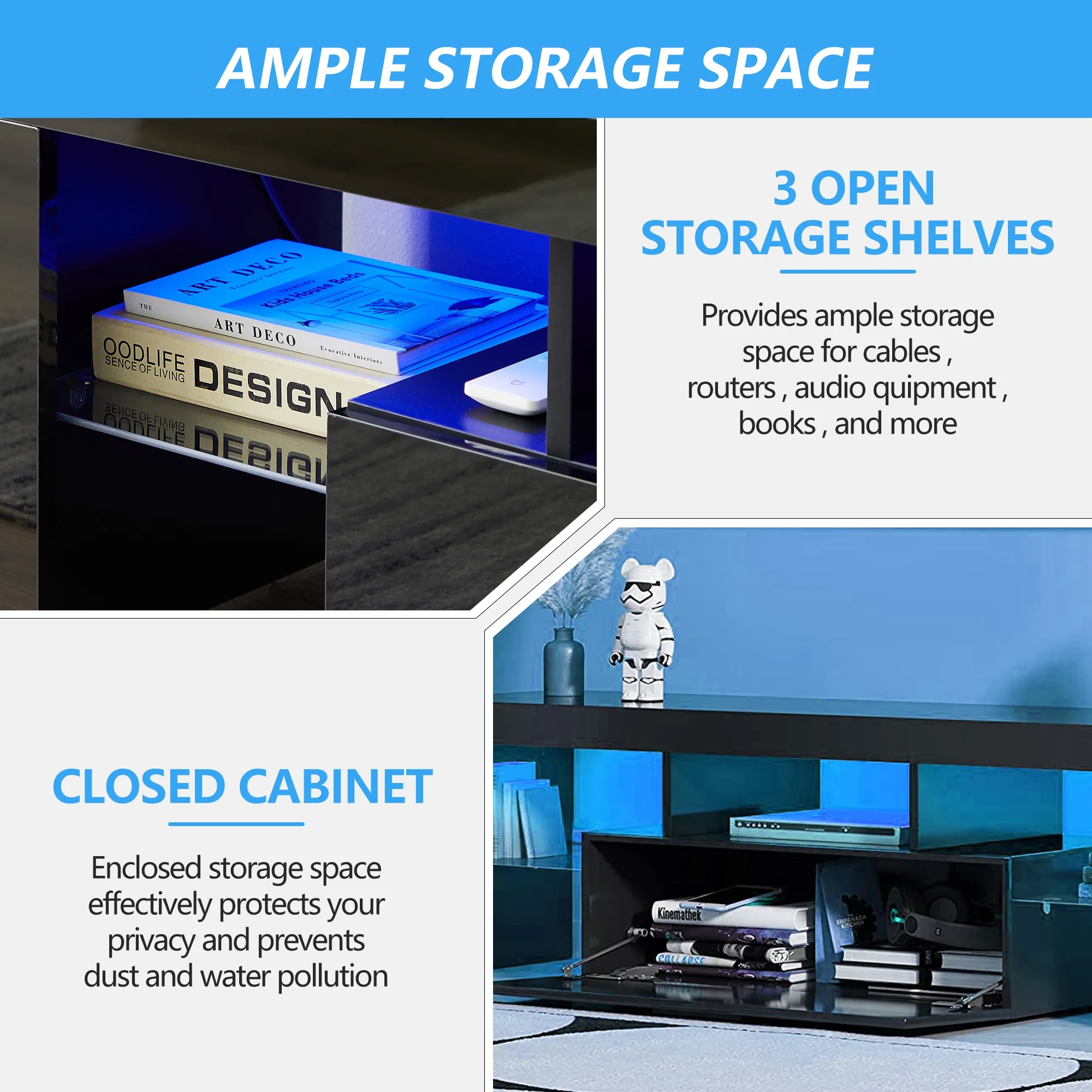 UHOMEPRO TV Stand for TV up to 70