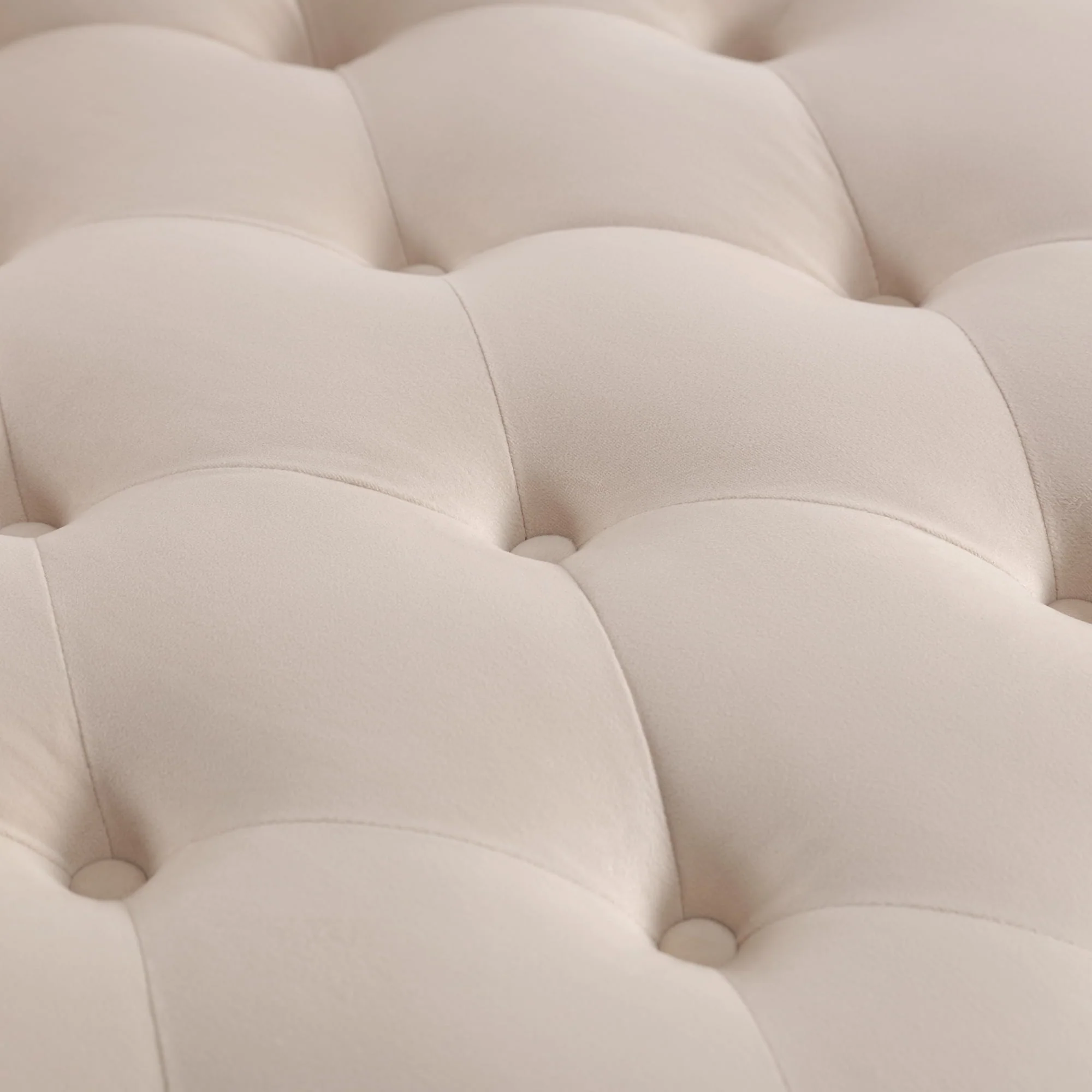 KINFFICT Velvet Chaise Lounge Indoor, Tufted lounge chair with Wood Legs, Leisure Accent Chair Upholstered Lounge Couch for Bedrooom Living Room, Beige