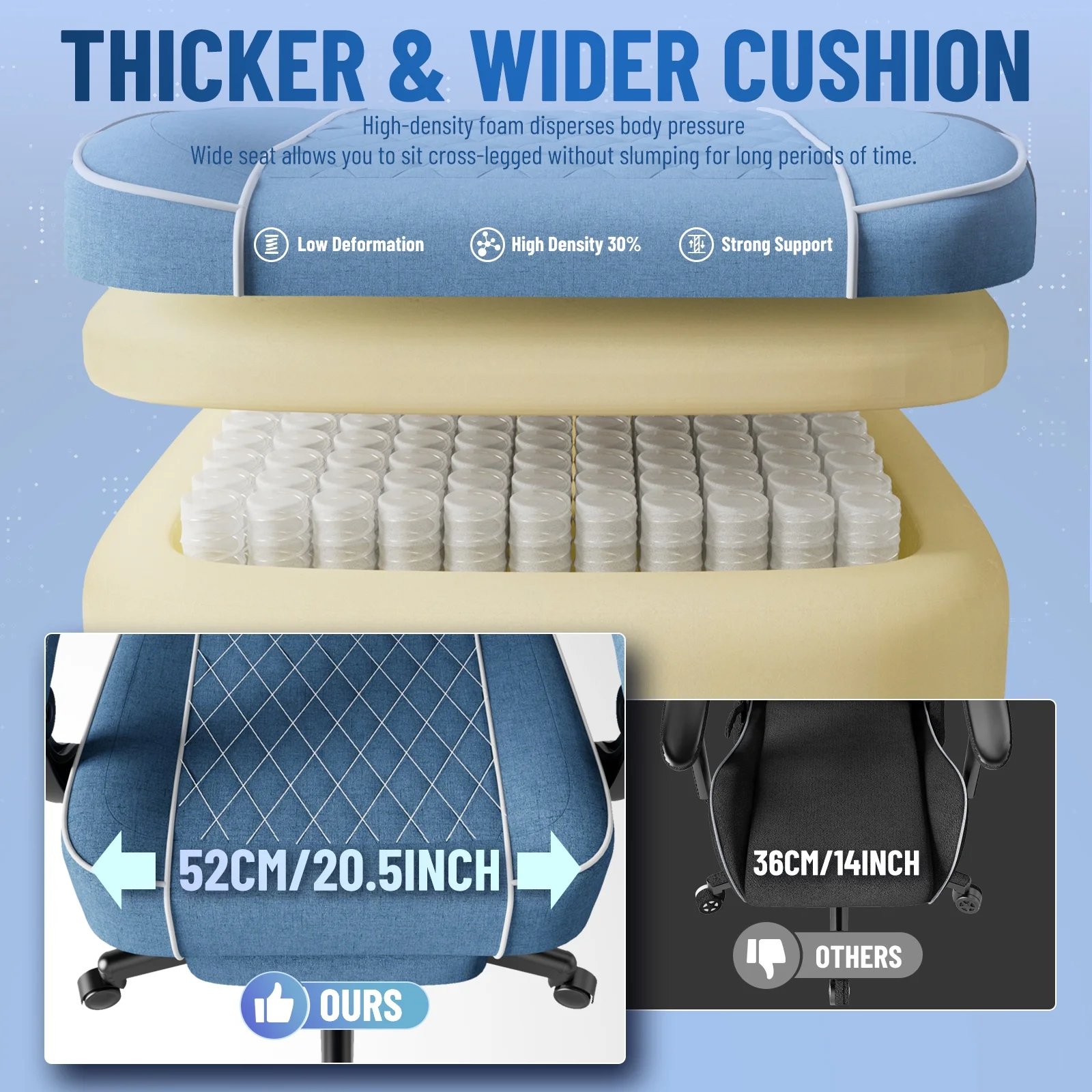 SOONTRANS Gaming Chair for Adults, Velvet Fabric High Back Comfortable Video Game Chair with Footrest and Massage Lumbar Cushion, Racing Computer Desk Chair, Ergonomic Gamer Chair, Black/Grey