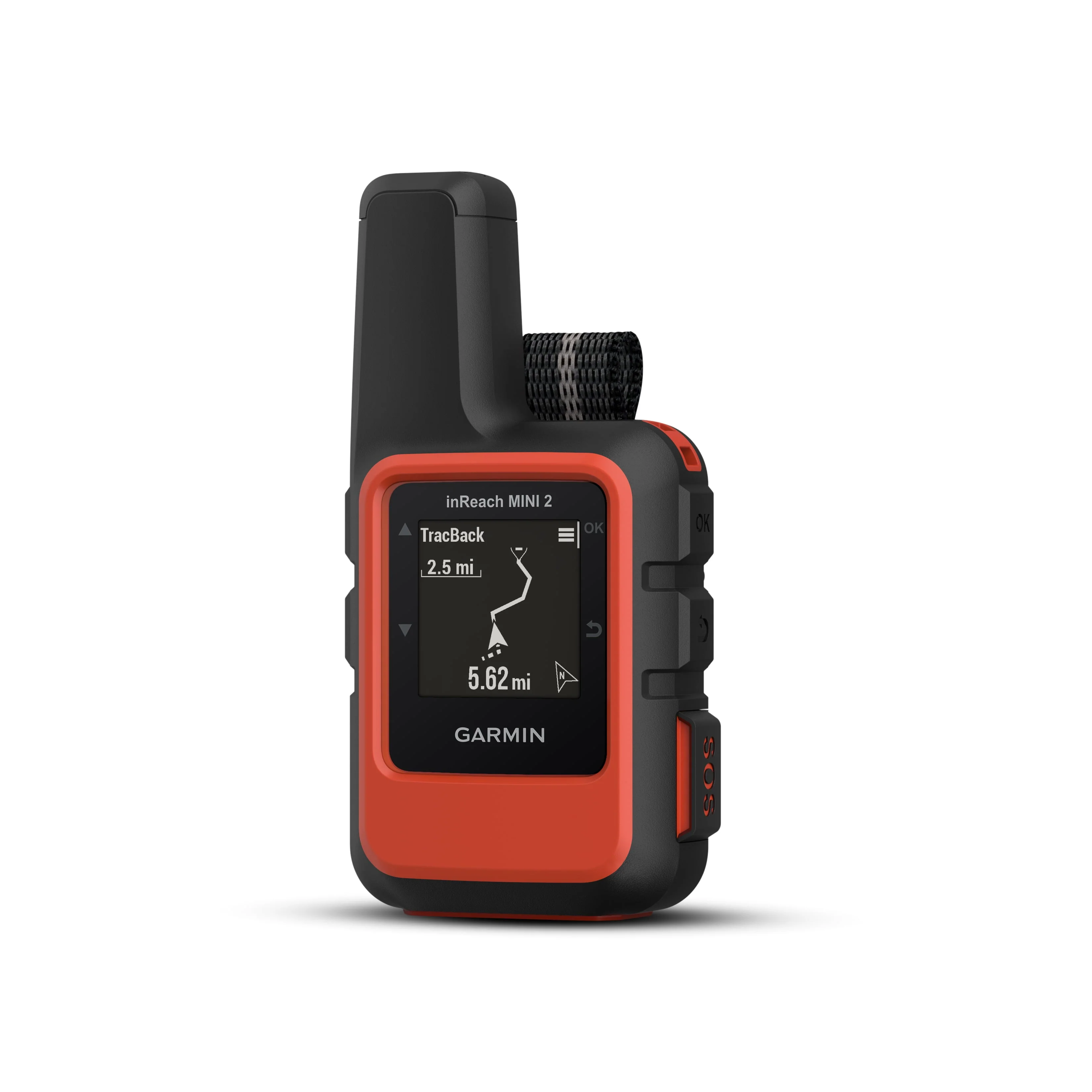 Garmin inReach Mini 2 Satellite Communicator (Flame Red), Hand-Held, Unisex Adult with Wearable4U Power Pack Bundle