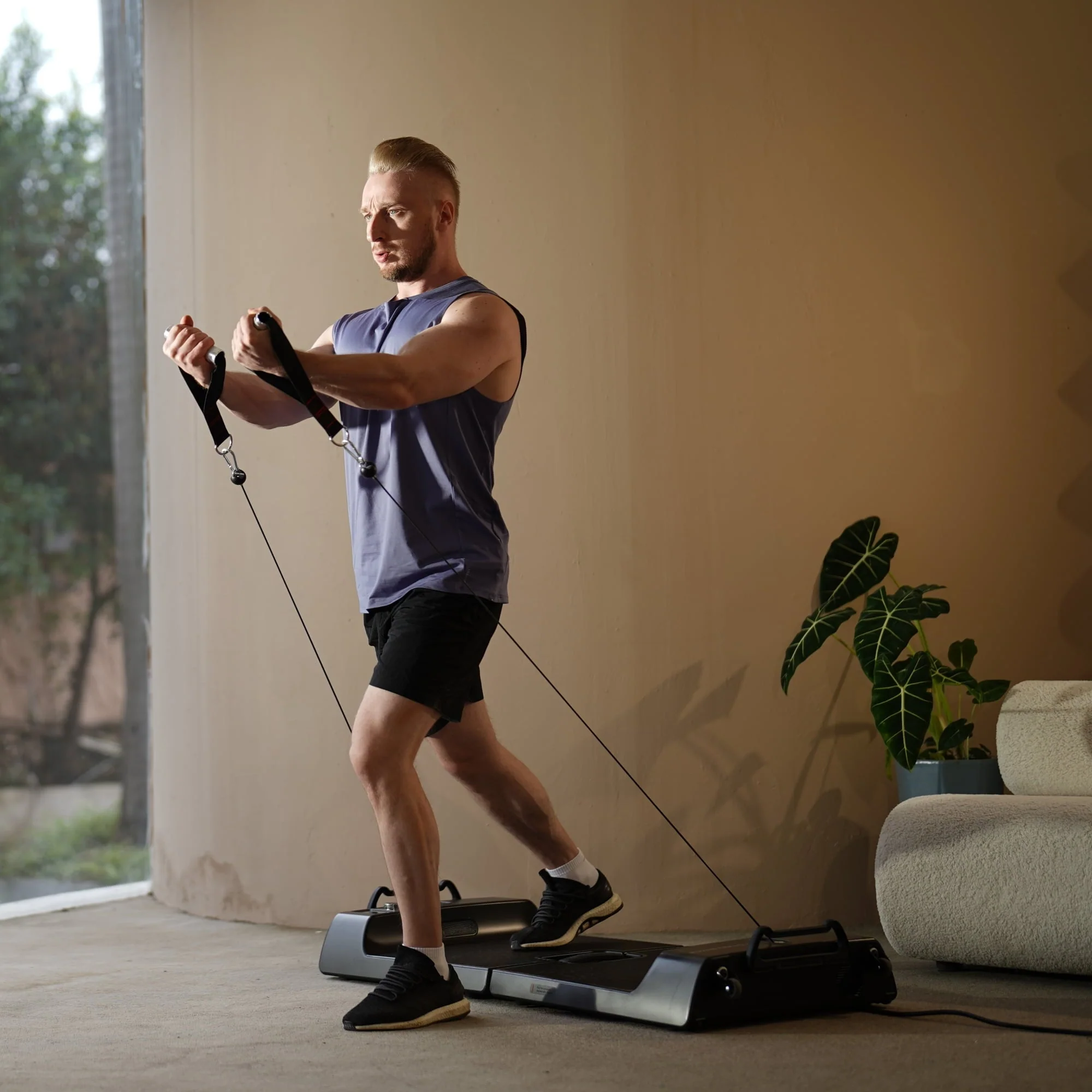 Motion Space Smart Trainer | 6 in 1 Home Gym Fitness Equipment, Adjustable Full Body Resistance Training, Workout Equipment with APP, Multifunctional Weightlifting with Eccentric, Isokinetic Modes