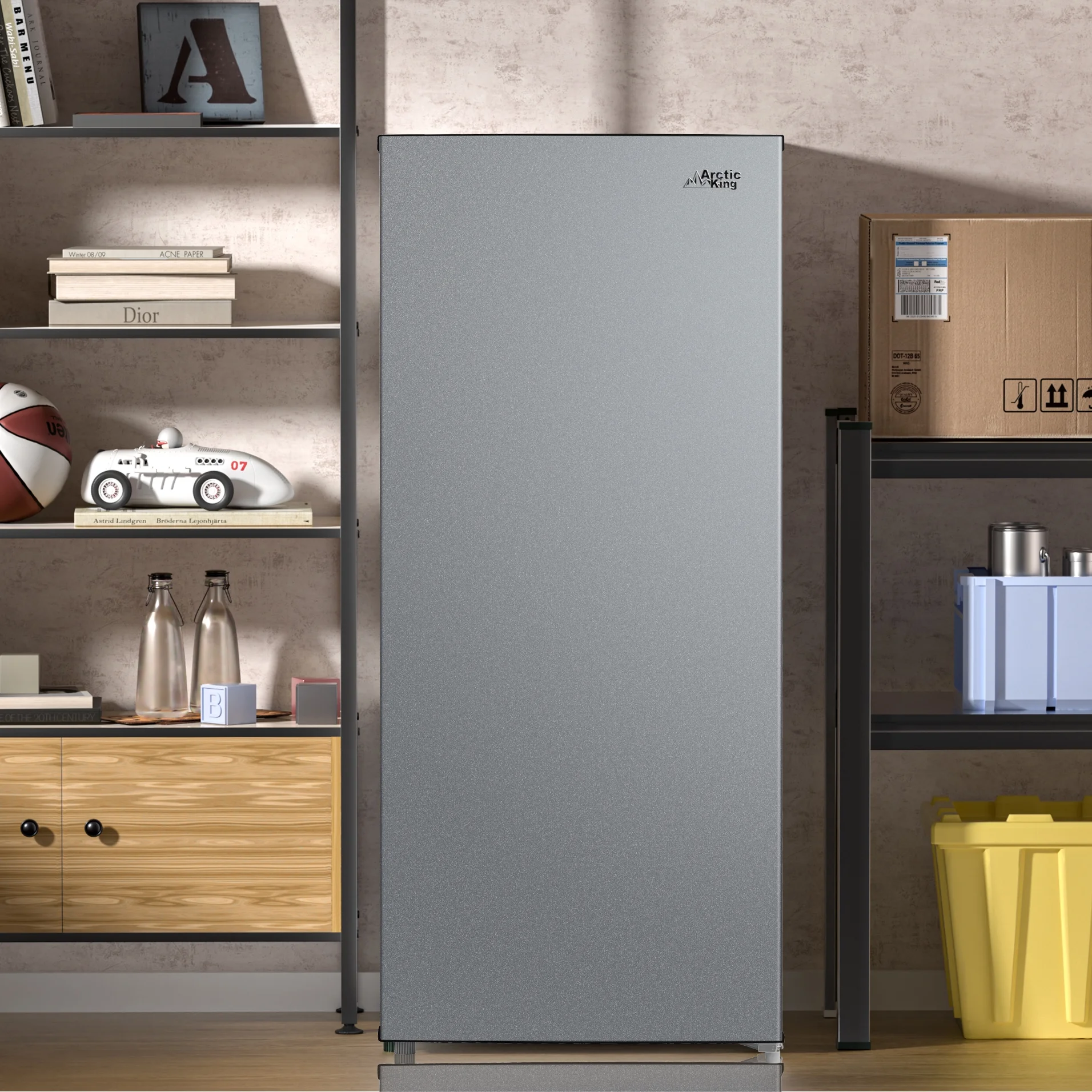 Arctic King 7.1 Cu ft Upright Convertible Freezer/Refrigerator, White