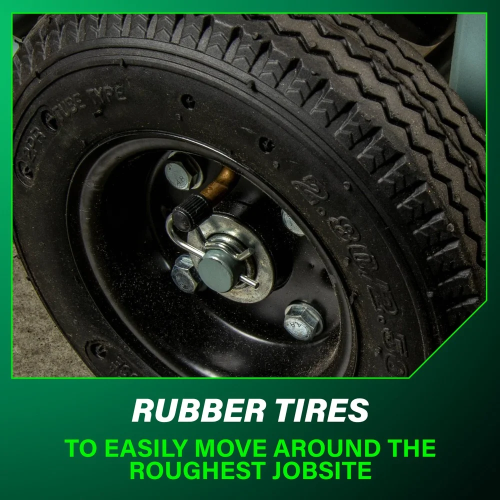 Metabo HPT Air Compressor, THE TANK, 8-Gallon Trolley Air Compressor, 225 PSI, Versatile for Use with Framing, Siding, Finish, or Roofing Nailers, Easy Mobility with Rubber Tires, EC1315S