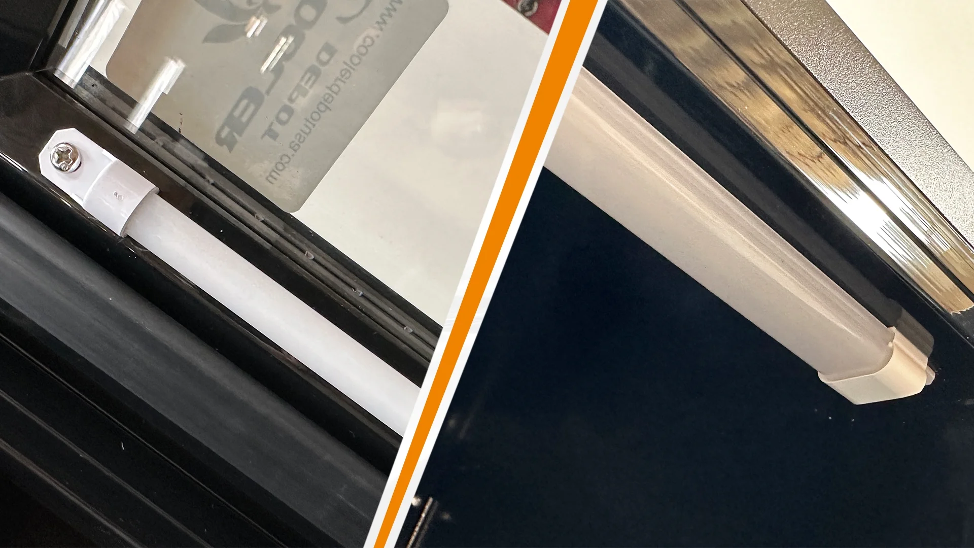 NSF 46 in. 2-Door Beverage Refrigerator, 12 Cu.Ft. Commercial Refrigerator, Back Bar Cooler